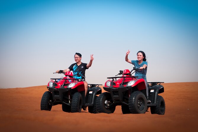 Evening Quad Bike, Desert Safari in Dubai , BBQ Dinner and Shows - Thirty minutes of quad biking in a fenced desert area