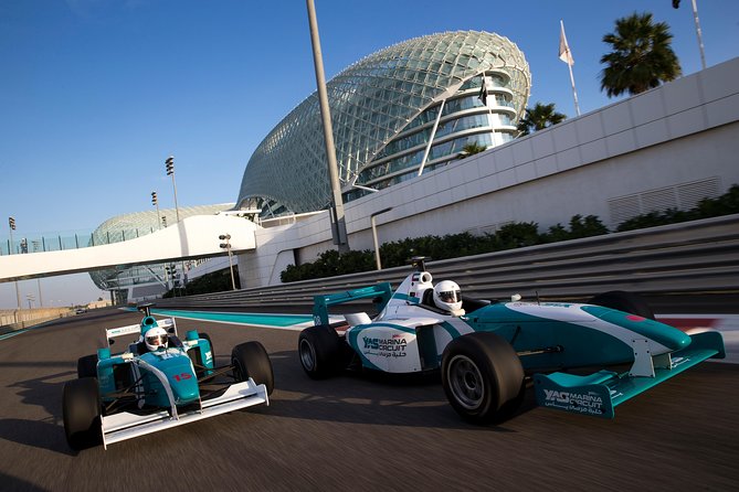 Formula Yas 3000 Driving Experience _ Full - Arriving at Yas Central and getting ready