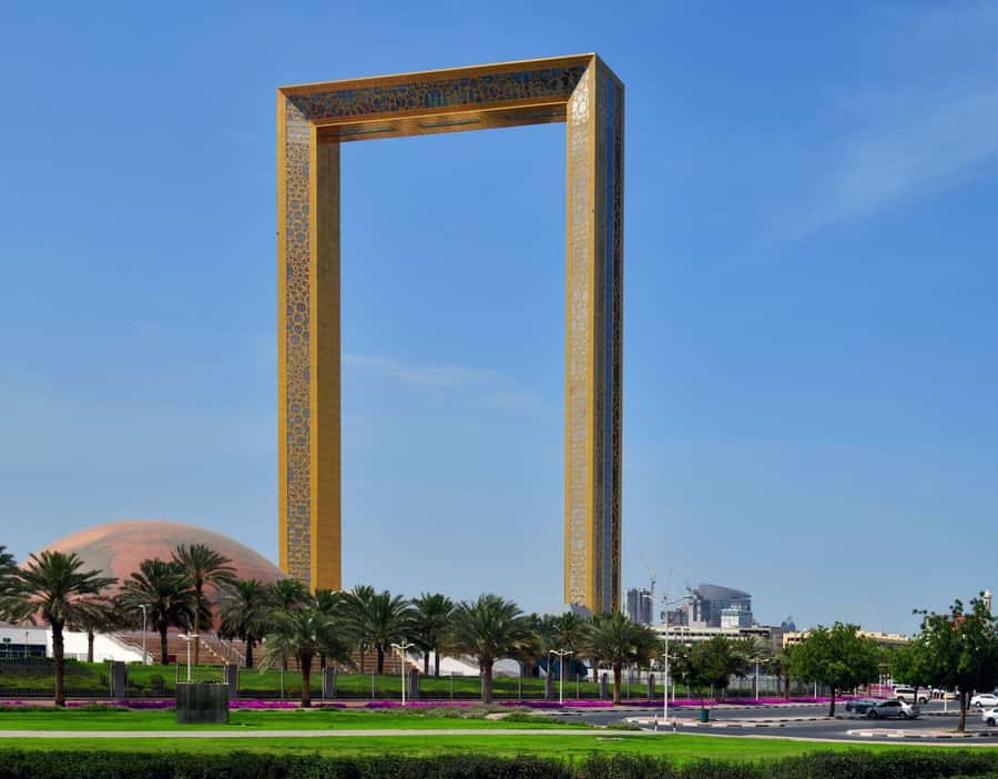 From Abu Dhabi: Dubai City Tour with Frame & Abra Boat Ride - The Museum of the Future from the outside