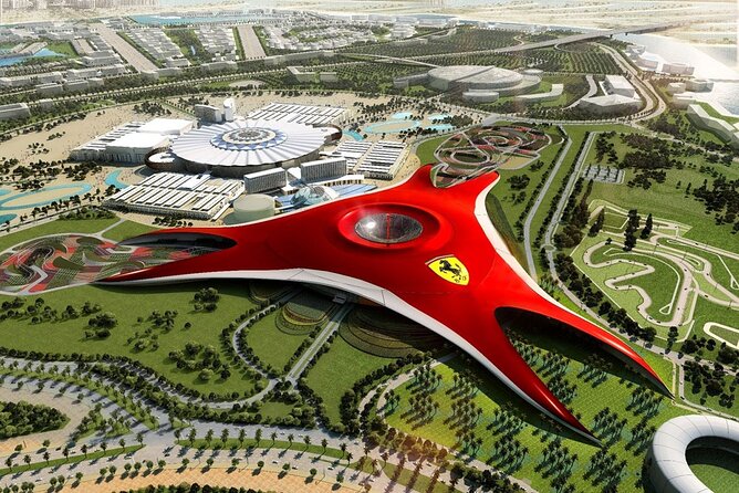 From Dubai: Ferrari World Return Shared Transfer Service - What the $27.91 actually covers