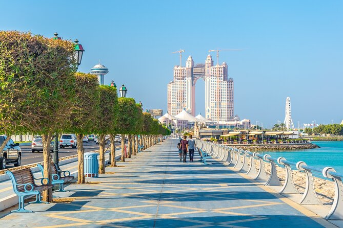 From Dubai To Abu Dhabi: Royal Palace, Grand Mosque &Etihad Tower - Corniche views and a practical lunch at Marina Mall