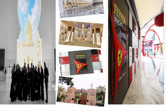Full-Day Abu Dhabi City Guided Tour from Dubai - Ferrari World on Yas Island: photograph the roof, skip the rides