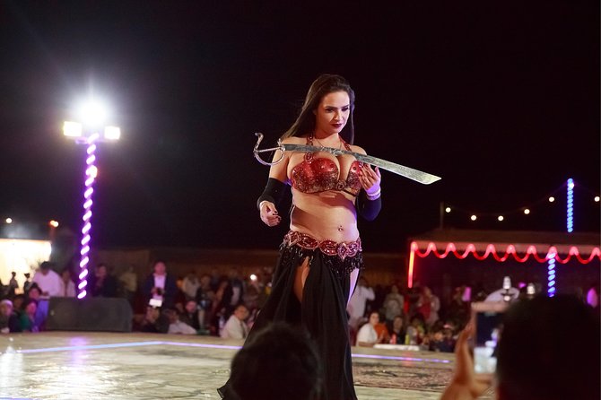 Half-Day Evening Desert Safari in Dubai with BBQ Dinner - Tanura, belly dancing, and fire performances