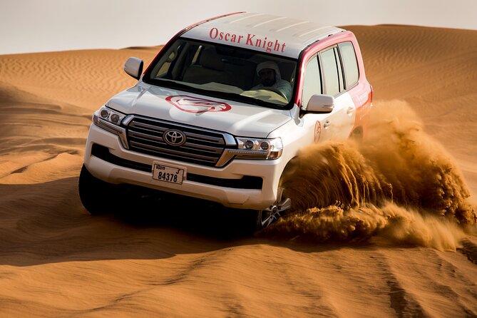 High Red Dunes with Camel Ride, Sandboarding, Falcon Show and VIP BBQ Dinner - Key points before you book