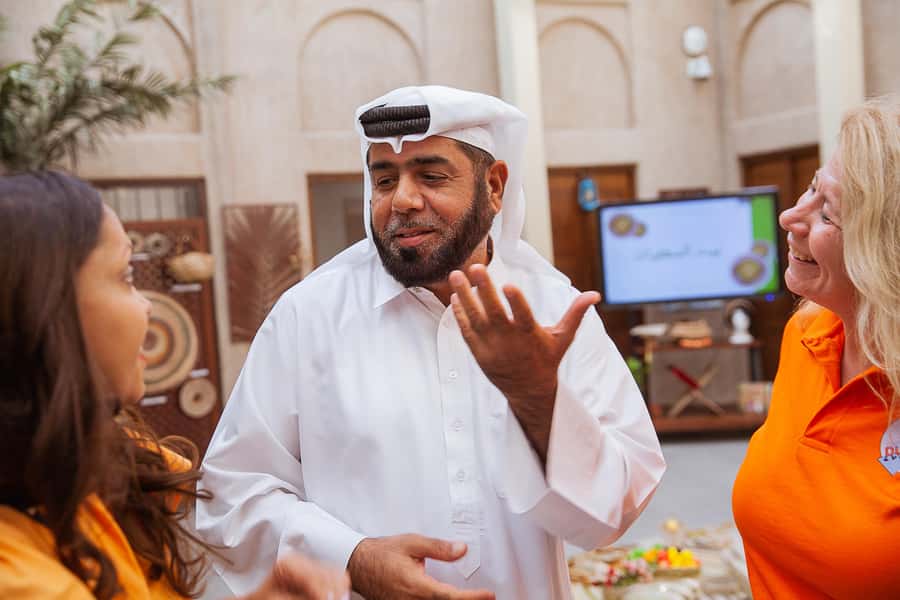 Historic Forts, Boats and Pearls of Old Dubai Walking Tour - Starting outside the Arabian Tea House