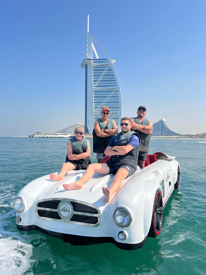 Jet Car: Squad Goals, 4 Seats. 1 Epic Ride Dubai - Key points at a glance