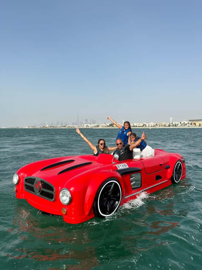 Jet Car: Squad Goals, 4 Seats. 1 Epic Ride Dubai - Is $245 good value for four people?