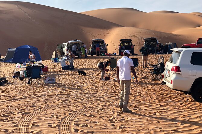 Liwa Overnight Camping with All Camping Gears, Dinner and Breakfast - Campfire dinner and a quiet desert night