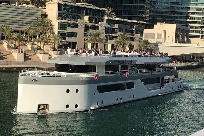 Luxury 7 Star Mega Yacht Dinner Cruise with International Buffet - What the $110 Dubai yacht cruise promises