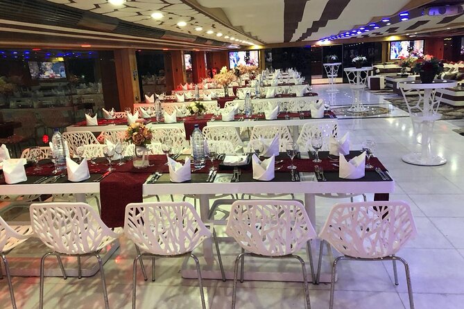 Luxury 7 Star Mega Yacht Dinner Cruise with International Buffet - Arriving at Dubai Marina near Marina Mall