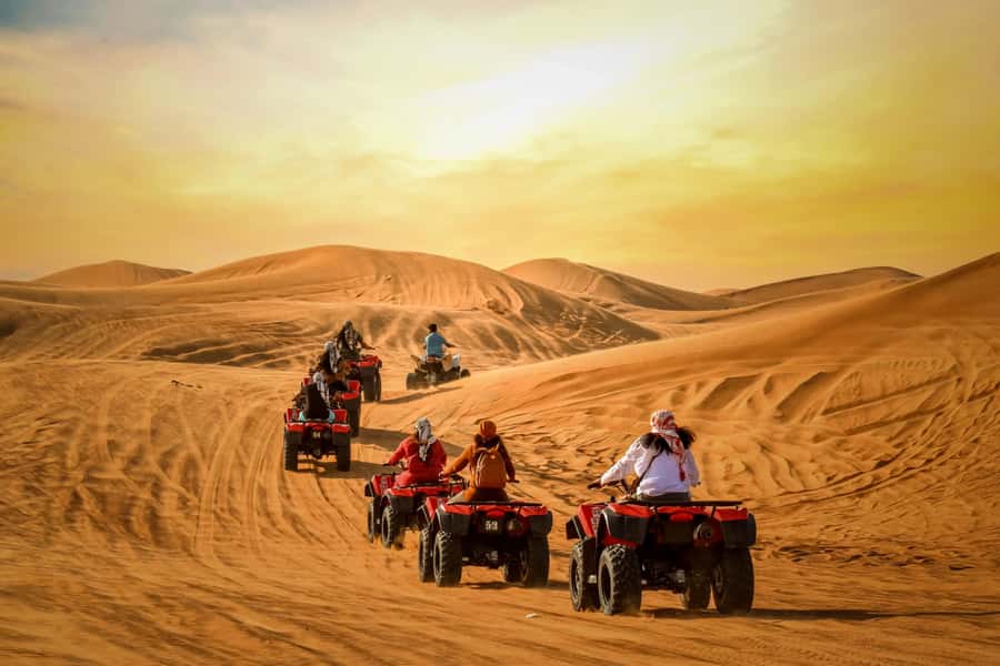 Luxury Dubai Desert Safari, BBQ, Camel Ride, Quad Bike, Show - What the $35 price really covers