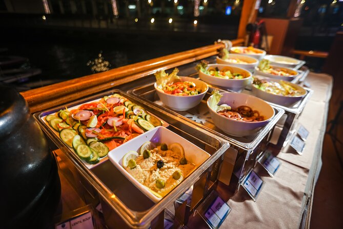Marina Dhow Cruise Dubai - The sunset and desert details need checking