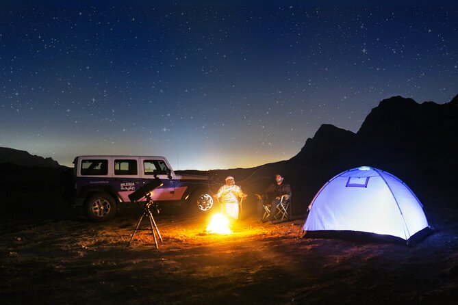 Mleiha Dubai Desert Safari with Stargazing and Dinner - Stargazing turns the evening toward Mars and Jupiter
