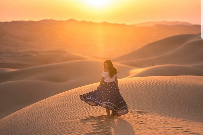 Morning Desert Safari with Camel Ride & Sand Skiing Private Tours - Sand boarding and skiing on the dunes