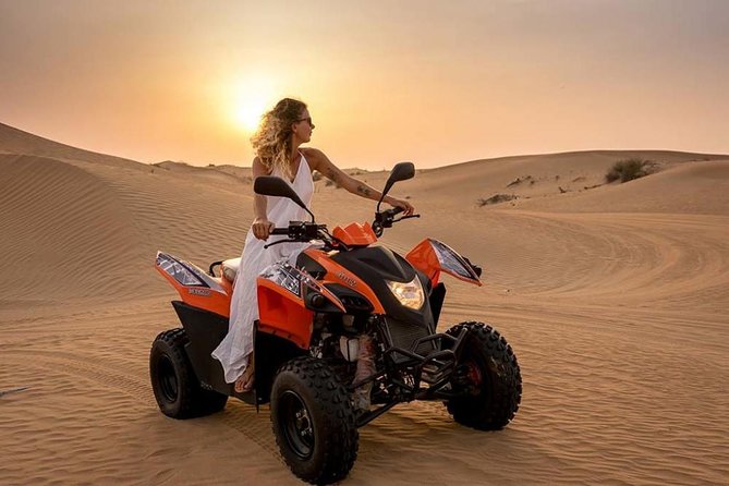 Morning Desert Safari with Quad Bike, Camel Ride & Sandboarding - Dune bashing is the main thrill