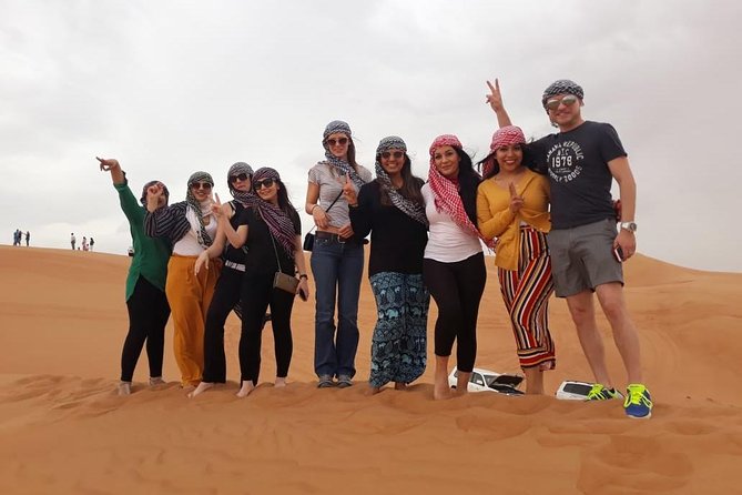Morning Dubai Red Dunes Safari with Camel Riding & Sand Boarding - Sandboarding on the Dunes