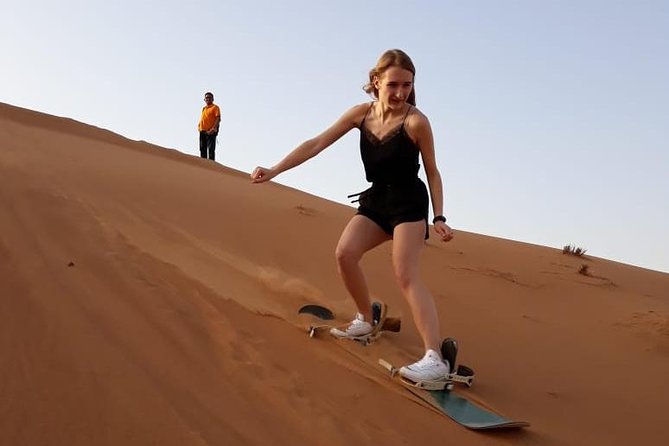 Morning Dubai Red Dunes Safari with Camel Riding & Sand Boarding - Guides, Service, and the Shared Ride