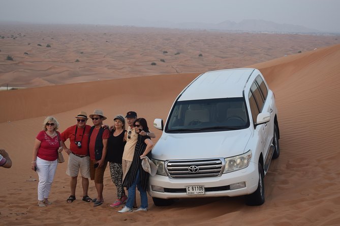 Morning Safari by 4x4 from Dubai with Sand Boarding - Sandboarding on the Lahbab dunes