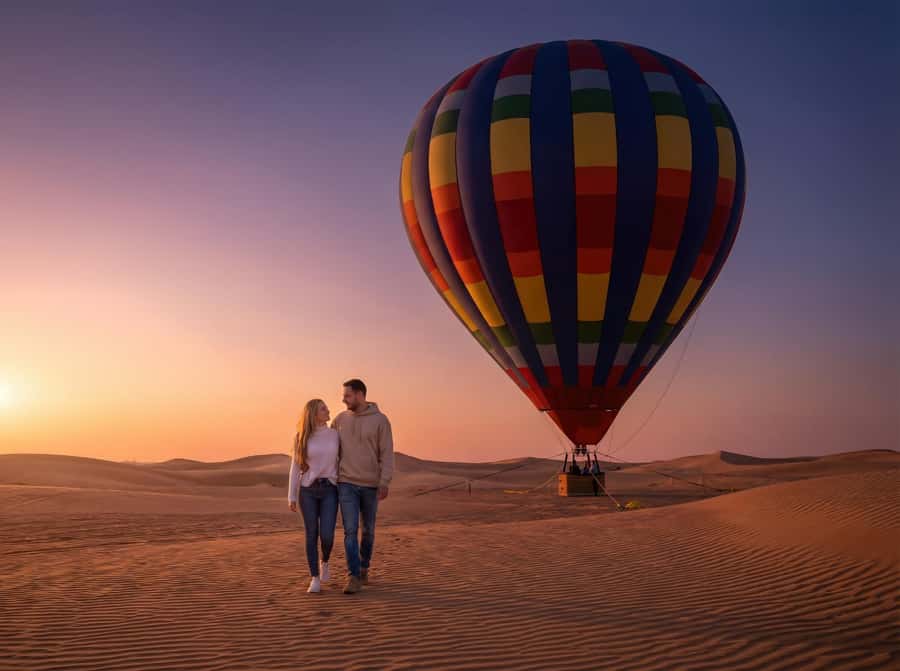 Noble Life Sunrise Hot Air Balloon Ride Over Dubai Desert - The 3:30 to 4:15 a.m. pickup matters