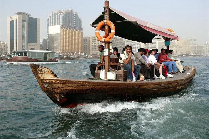 Old Dubai Gold Souk and Water Taxi - Crossing Dubai Creek by traditional abra