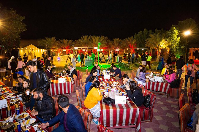 Over Night Royal Vision Camp BBQ Dinner, DOME TENTS, sleeping bags, breakfast - BBQ dinner with dates, coffee, and an open buffet