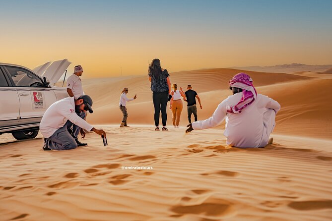 Overnight Desert Safari with BBQ Dinner & Breakfast Abu Dhabi - Henna, traditional dress, and shisha