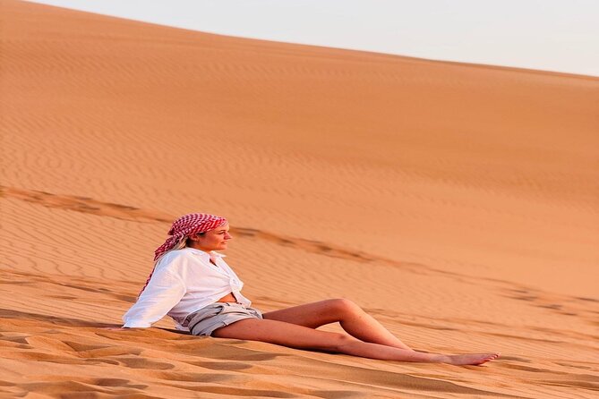 Premium Camp Dubai Desert Safari - Arabic coffee, sweets, and a short camel ride