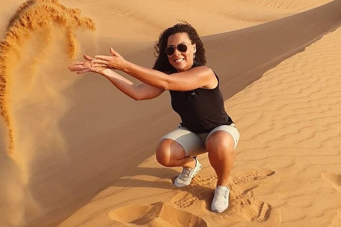 Premium Desert Safari Dubai : Dune Bashing, Camel Ride with BBQ - Sunset is worth protecting from delays