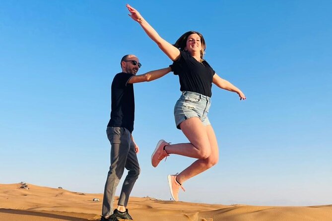 Premium Desert Safari Dubai : Dune Bashing, Camel Ride with BBQ - The camp turns the evening into a dinner show