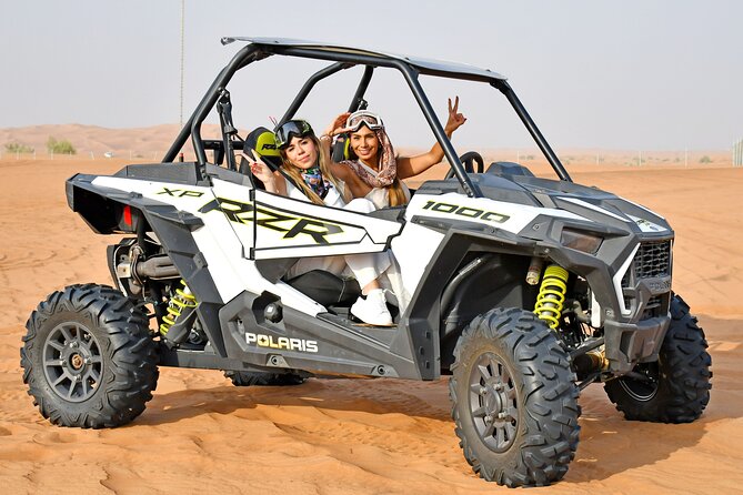 Premium Desert Safari Dune Buggy Camel Ride Sandboard & BBQDinner - Dune bashing and the high-dune photo stop