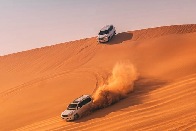 Premium Dubai Desert Safari Experience - Sunset canapés and the falcon photo stop