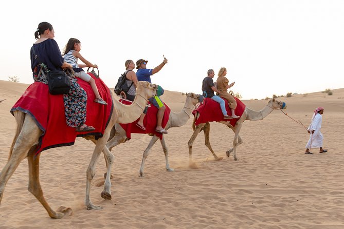 Premium Dubai Desert Safari with BBQ Dinner in the Red Dunes - BBQ Dinner, Shawarma, and Arabian Sweets