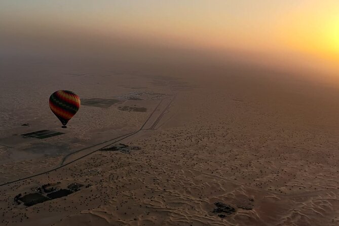 Premium Hot Air Balloon, Breakfast, Camel Ride, Quad Bike & More - The balloon flight over the desert