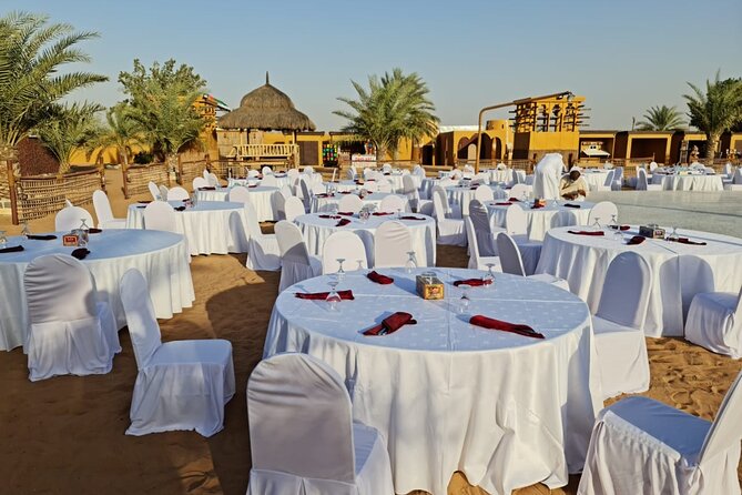 Premium Red Dunes Safari | Camel Ride | Dune Bashing | Sand Ski - Barbecue dinner with vegetarian choices