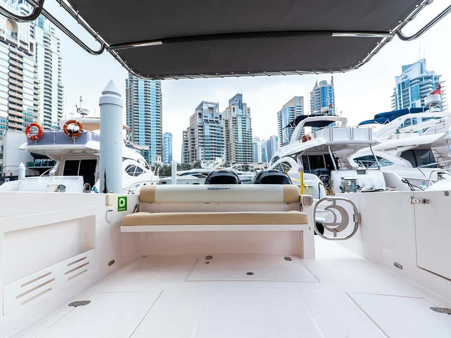 Private Boat Dubai: 36ft - Burj Al Arab from the open sea