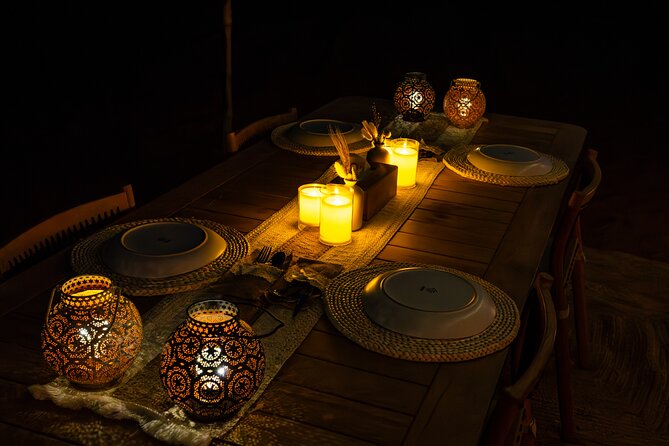 Private Dinner in the dunes in the Mleiha National Park - How the private setup affects the value