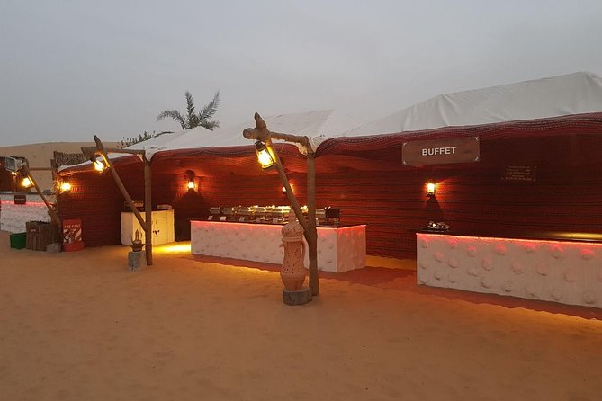 Private Evening Desert Safari with BBQ Dinner Dubai - BBQ dinner with vegetarian and nonvegetarian choices