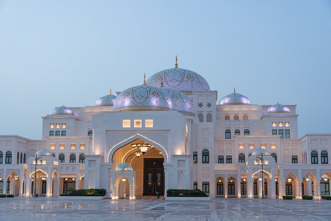 Private Full Day Tour Abu Dhabi City, Grand Mosque & Palace - Emirates Palace is a drive-by highlight
