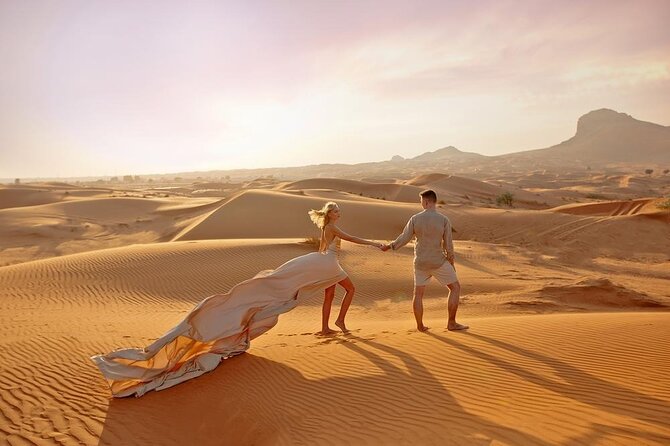 Private Morning Desert Safari Dubai with Dune Bashing & Sandboard - Riding privately from Dubai to Lahbab
