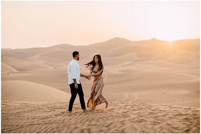 Private Morning Desert Safari Dubai with Dune Bashing & Sandboard - Sandboarding on the steep dunes
