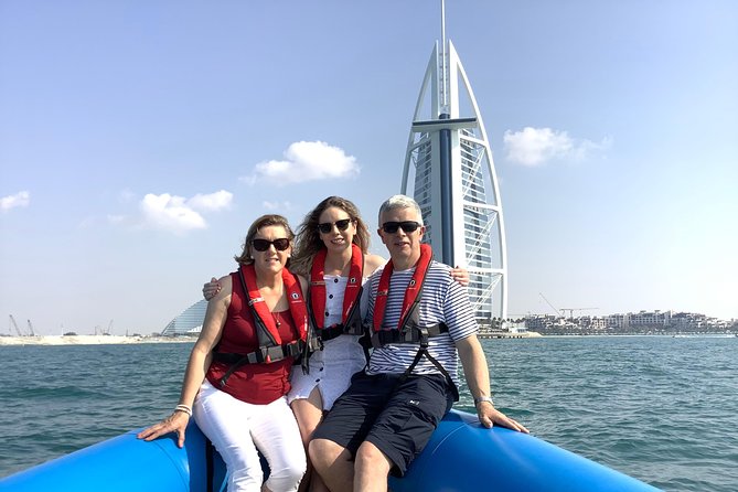 Speedboat Dubai: 60 Mins Guided Burj Al Arab & Atlantis Tour - Along Palm Jumeirah toward Atlantis