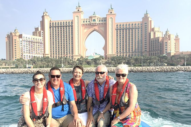 Speedboat Dubai: 60 Mins Guided Burj Al Arab & Atlantis Tour - Atlantis Aquaventure and the resort skyline