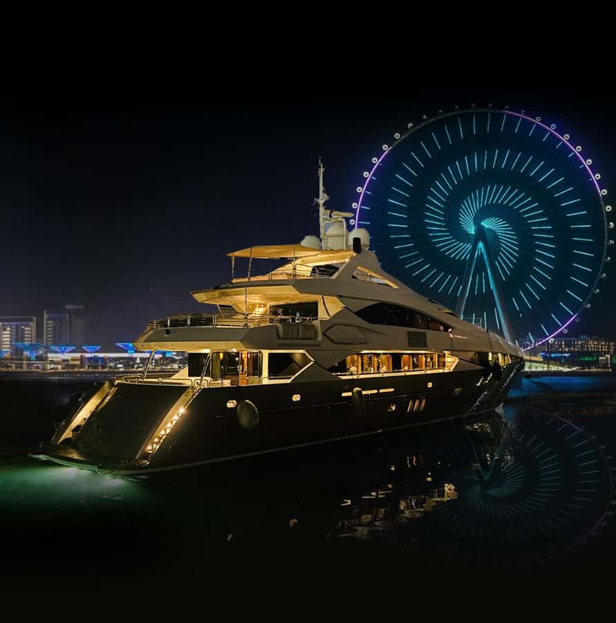 Sunseeker Superyacht: VIP Dinner, Premium Drinks& Live Music - Three hours around Dubai’s most recognizable sights