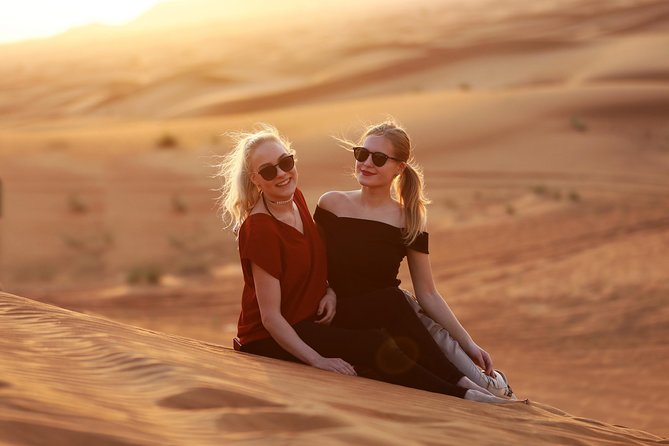 Sunset Camel Trek & Red Dunes Safari with BBQ at Al Khayma Camp From Dubai - Sunset photographs before dinner