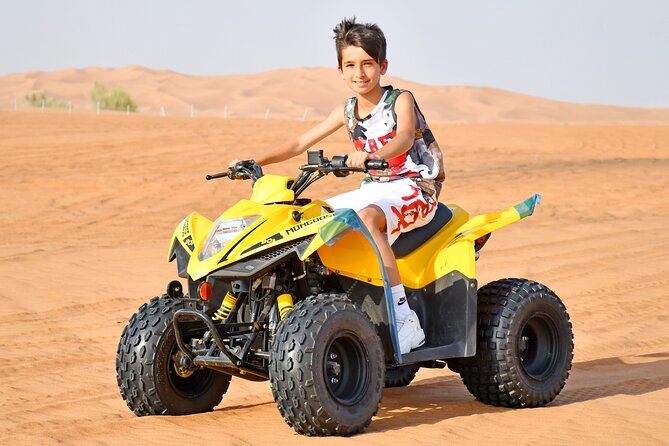 Sunset Desert Safari Quad bike Camel ride Sand Board & BBQ Dinner - Al Awir Camp: Camel Ride, Henna, and Evening Entertainment