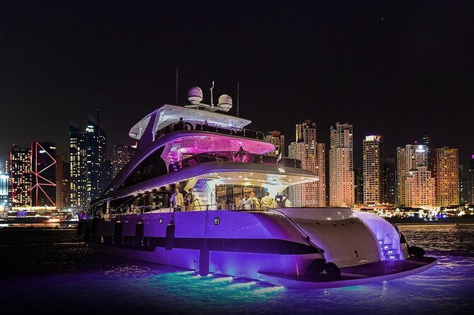 Superyacht Experience in Dubai with Dinner and Live Music - Starting at Dubai Harbour at 9:00 p.m.