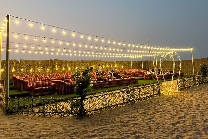 VIP Desert Safari Abu Dhabi with Private Seating Area - Abu Dhabi’s desert at sunset