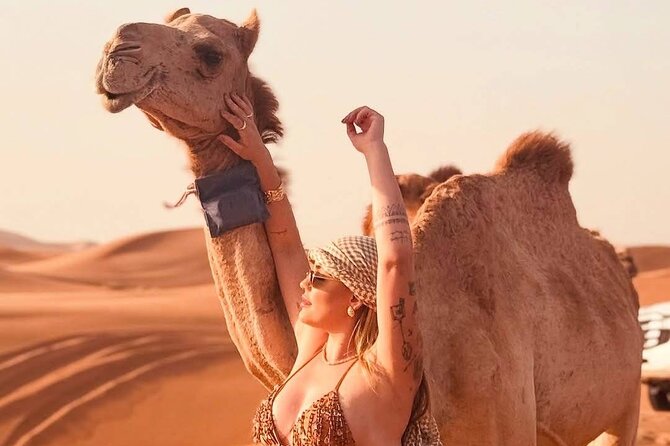 Vip Evening Desert Safari with quad bike,Camel Riding & Dinner - BBQ dinner and five live shows