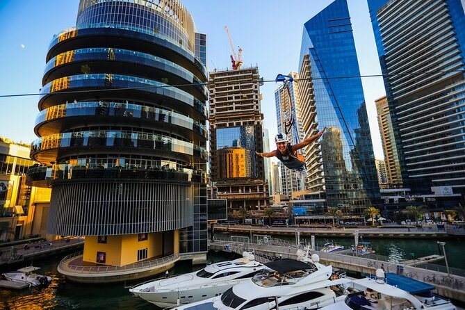 Xline Dubai Marina Zipline Experience With Transfers Option - Arriving at Dubai Marina Mall